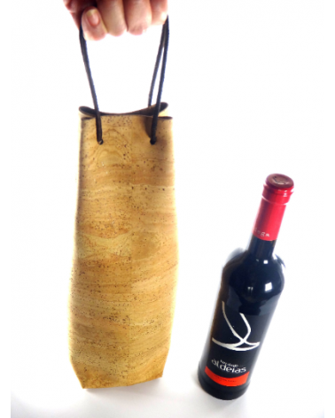 Cork Wine Bottle Carrier / Bottle Holder in Cork
