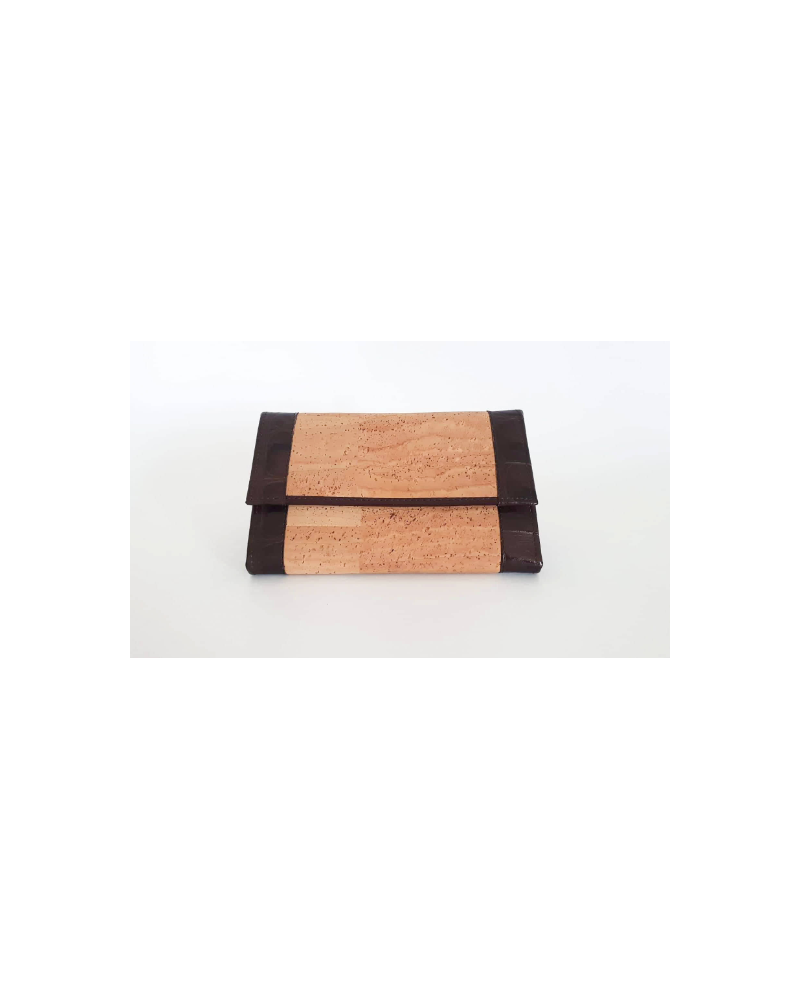 Multifunctional Cork and Leather Wallet for Women