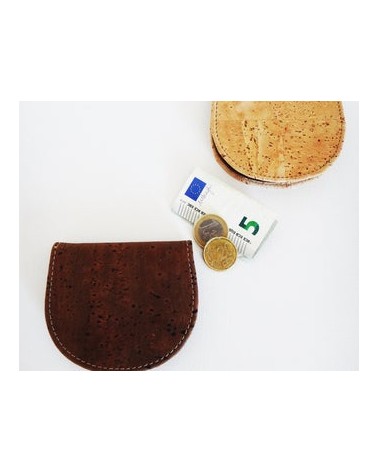 Cork and Leather Coin Purse
